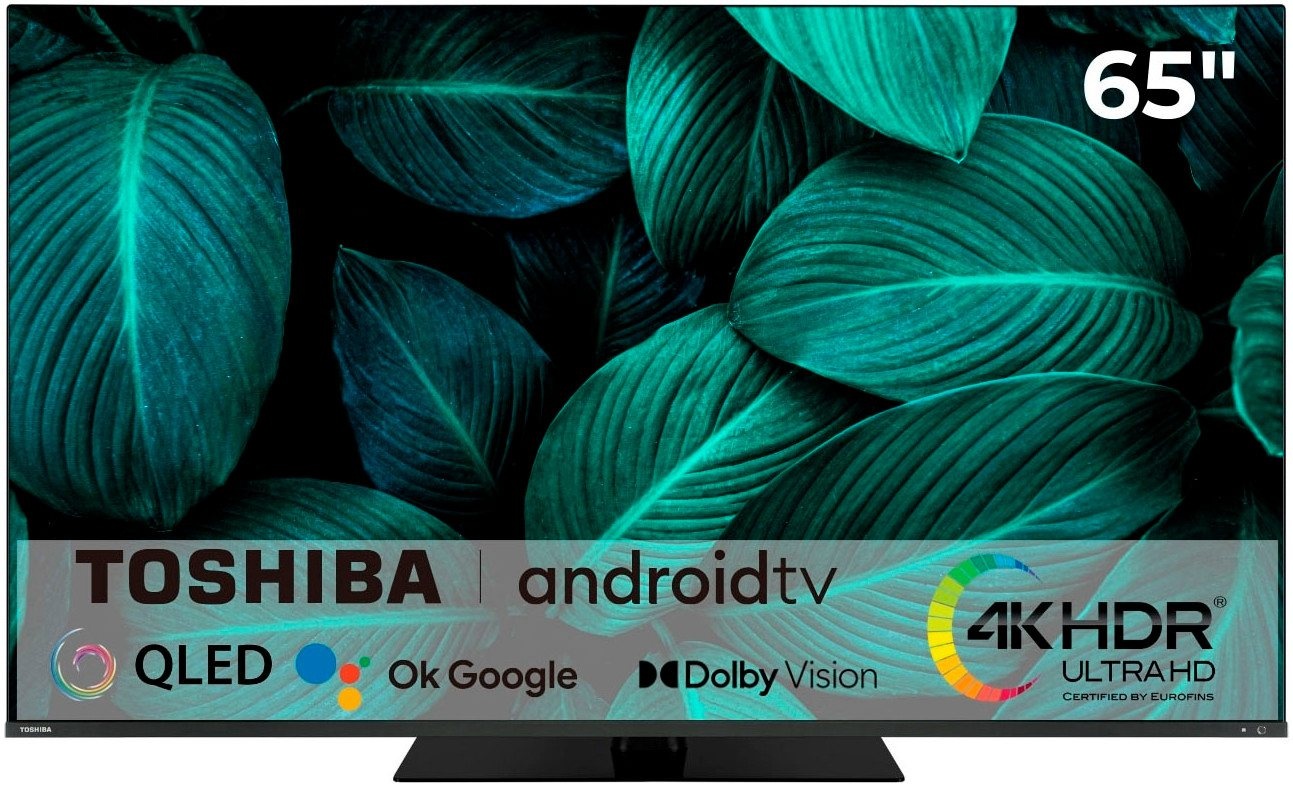 Toshiba 65QA7D63DG LED-Fernseher (164 cm/65 Zoll, 4K Ultra HD, Android TV, Smart-TV) schwarz