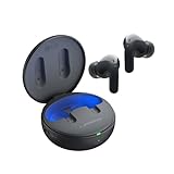 LG TONE Free DT90Q In-Ear Bluetooth Kopfhörer mit Dolby Atmos-Sound, MERIDIAN-Technologie, ANC (Active Noise Cancellation), Uvnano & IPX4-Spritzwasserschutz - Schwarz