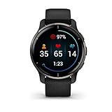 Garmin Venu 2 Plus – GPS-Fitness-Smartwatch mit Bluetooth Telefonie und Sprachassistenz. Ultrascharfes 1,3“ AMOLED-Touchdisplay, Fitnessfunktionen, Garmin Music und Garmin Pay