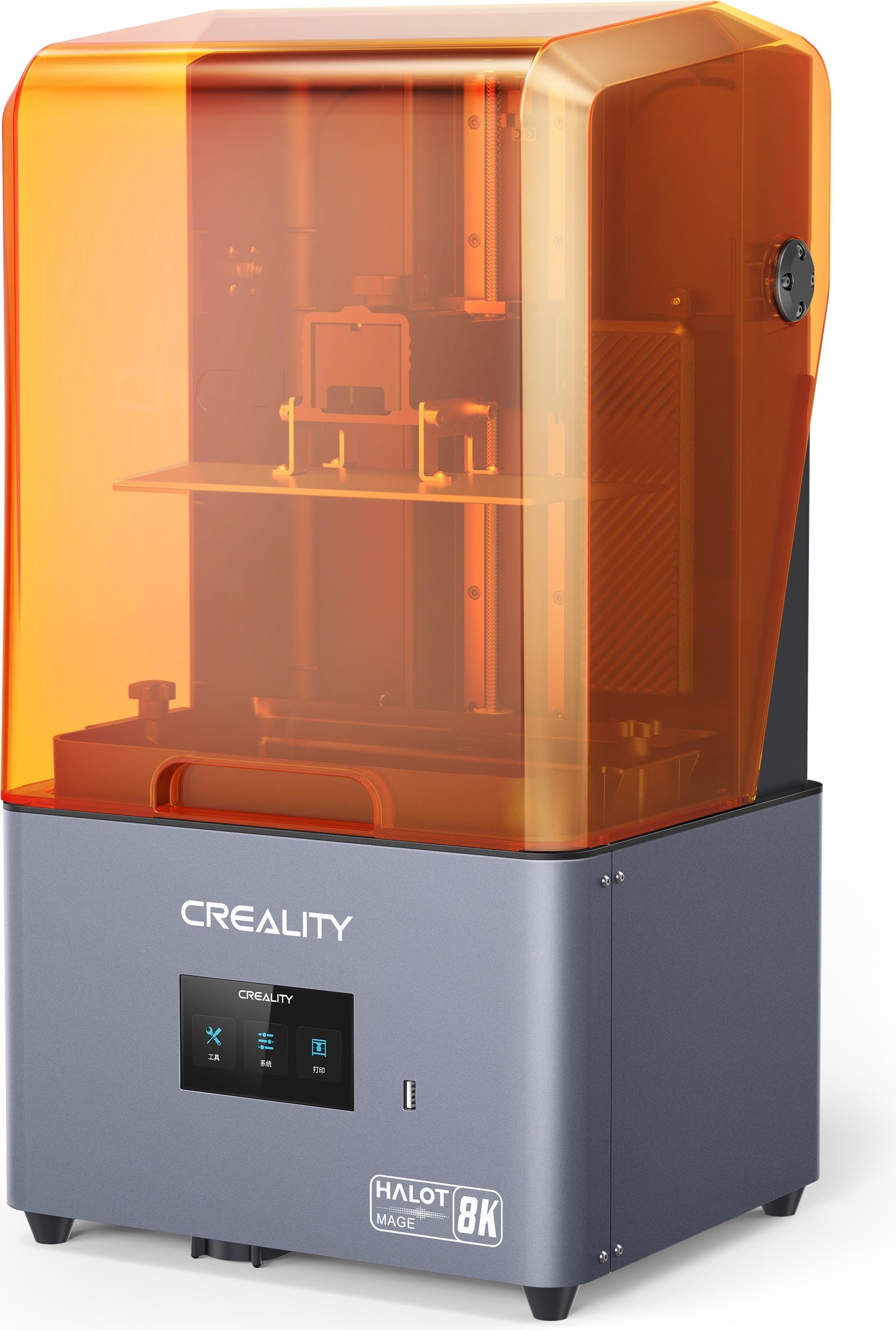 Creality Halot-Mage 103L, 3D Drucker, Grau, Orange