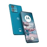 Motorola edge40 neo Smartphone (6,55'-FHD+-Display, 50-MP-Kamera, 12/256 GB, 5000 mAh, Android 13) Caneel Bay, inkl. Schutzcover + KFZ-Adapter [Exklusiv bei Amazon]
