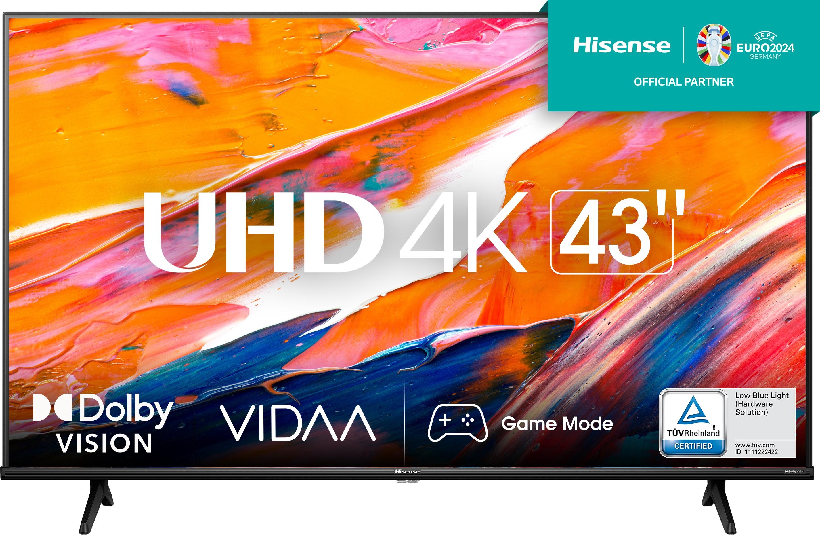 Hisense 43A6K (43", LCD, LCD mit LCD-Backlight, UHD, 2022), TV, Schwarz