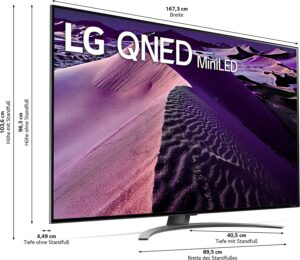 LG 75QNED869QA Test - Maße