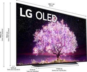 LG OLED83C17LB Test - Maße