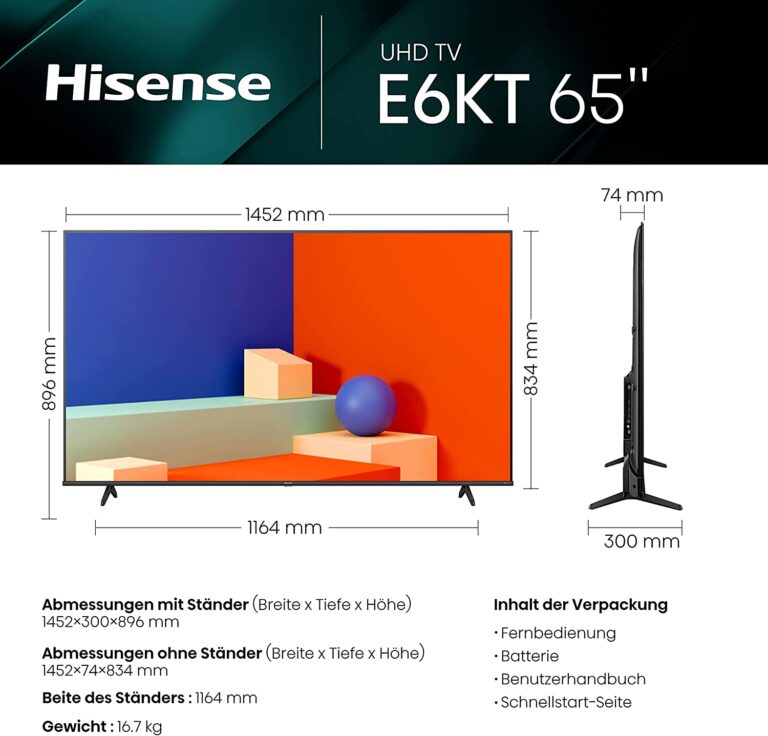 Hisense E Kt Test Brillante Farben Und Scharfe Bilder