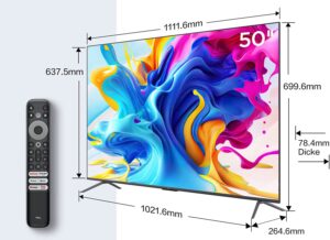 TCL 50C641 Test - Maße