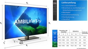 PHILIPS 42OLED808 Test - Lieferumfang