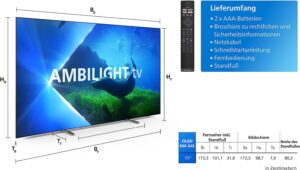 PHILIPS 77OLED808 Test - Lieferumfang